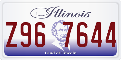 IL license plate Z967644