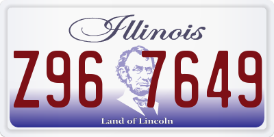 IL license plate Z967649