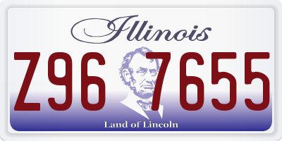 IL license plate Z967655