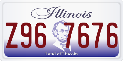 IL license plate Z967676