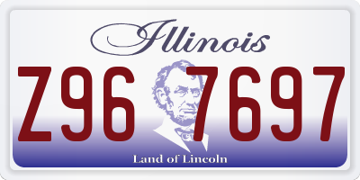 IL license plate Z967697
