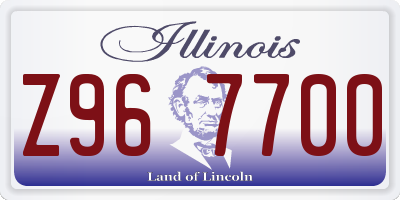 IL license plate Z967700