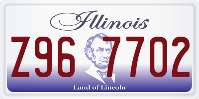 IL license plate Z967702