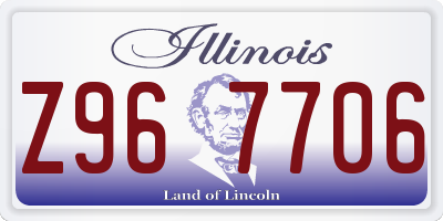 IL license plate Z967706