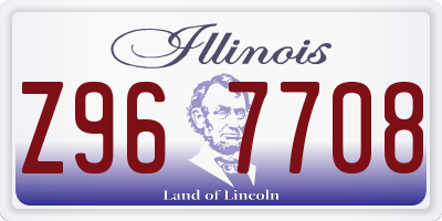 IL license plate Z967708