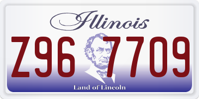 IL license plate Z967709