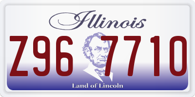 IL license plate Z967710