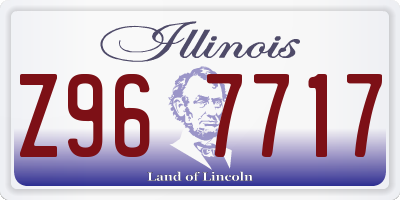 IL license plate Z967717