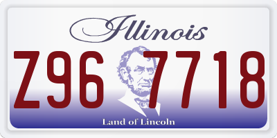 IL license plate Z967718