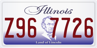 IL license plate Z967726