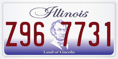 IL license plate Z967731