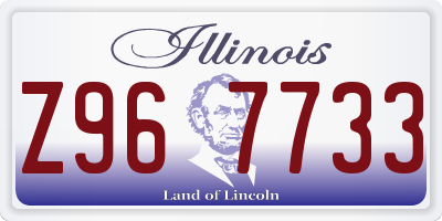 IL license plate Z967733