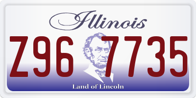 IL license plate Z967735