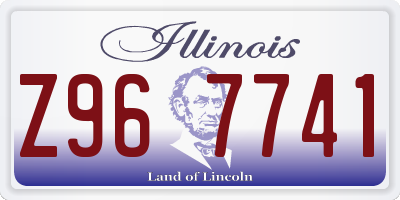 IL license plate Z967741
