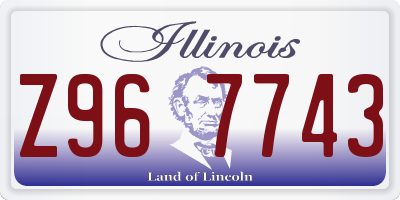 IL license plate Z967743