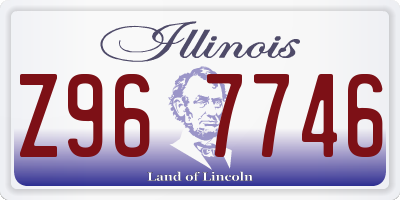 IL license plate Z967746