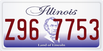 IL license plate Z967753