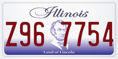 IL license plate Z967754