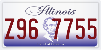 IL license plate Z967755