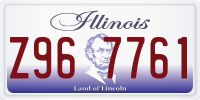 IL license plate Z967761