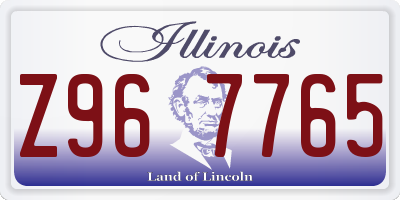 IL license plate Z967765