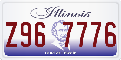 IL license plate Z967776