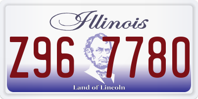 IL license plate Z967780