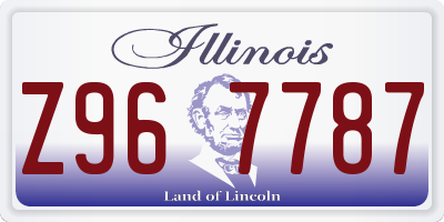 IL license plate Z967787
