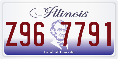 IL license plate Z967791