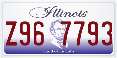 IL license plate Z967793