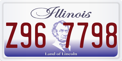 IL license plate Z967798