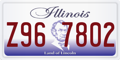 IL license plate Z967802