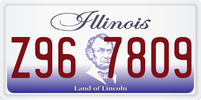 IL license plate Z967809
