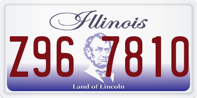 IL license plate Z967810