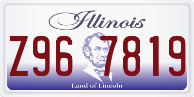 IL license plate Z967819