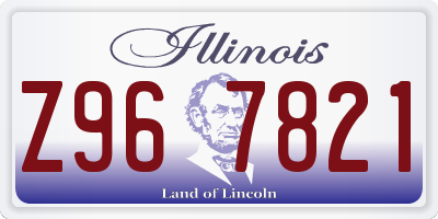 IL license plate Z967821