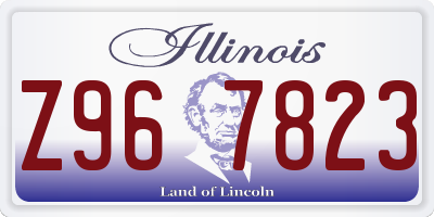 IL license plate Z967823