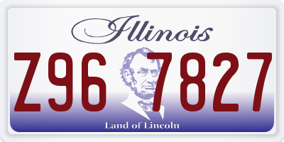 IL license plate Z967827