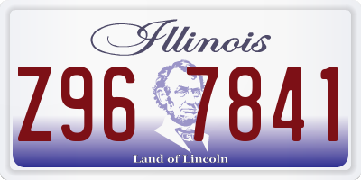 IL license plate Z967841