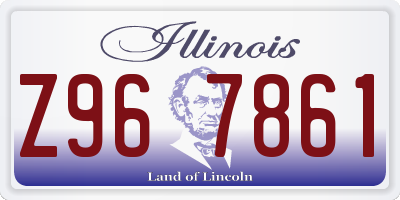 IL license plate Z967861