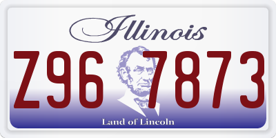 IL license plate Z967873