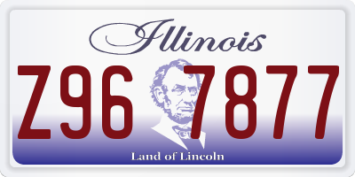 IL license plate Z967877