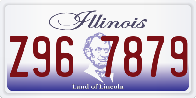 IL license plate Z967879