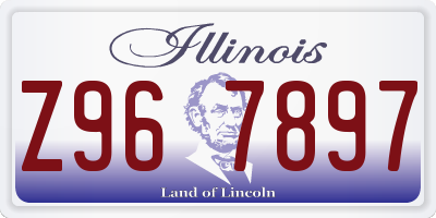 IL license plate Z967897