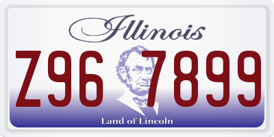 IL license plate Z967899