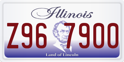IL license plate Z967900