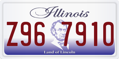 IL license plate Z967910