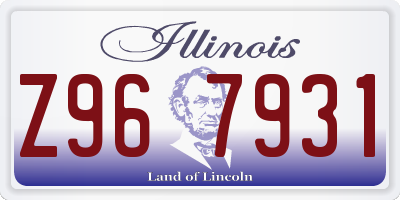 IL license plate Z967931