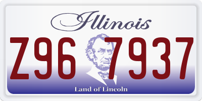 IL license plate Z967937
