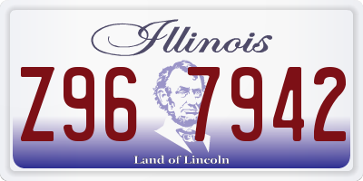 IL license plate Z967942